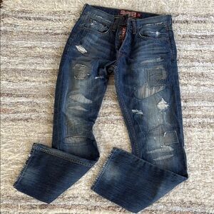 Lucky Brand Men's Relaxed Distressed Denim Jeans Size 31
